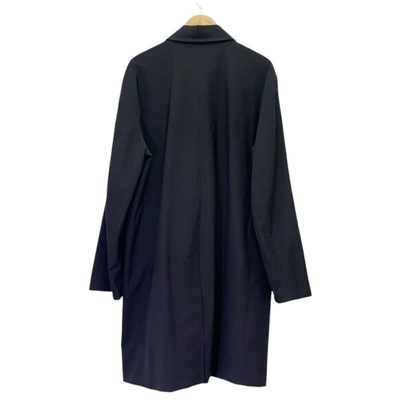 Banana Republic Y2K Trench Coat Black Raincoat Men’s Size XL Vintage Spring 2001 - Picture 4 of 11